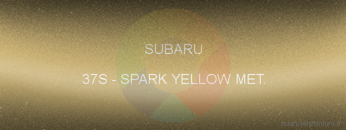 Peinture Subaru 37S Spark Yellow Met.