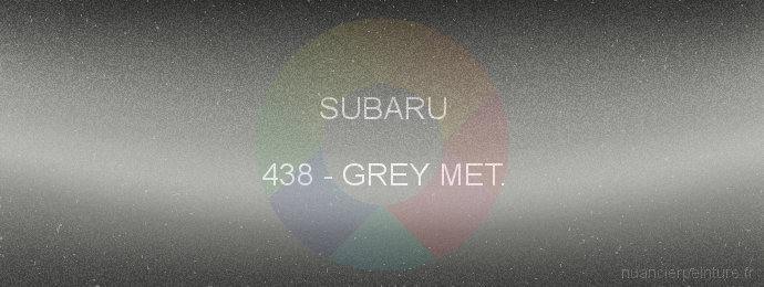 Peinture Subaru 438 Grey Met.