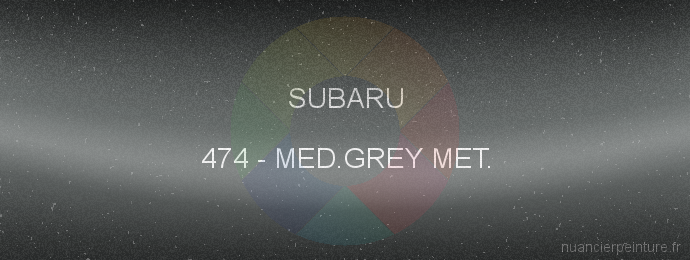 Peinture Subaru 474 Med.grey Met.
