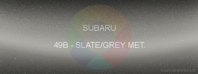 Peinture Subaru 49B Slate/grey Met.