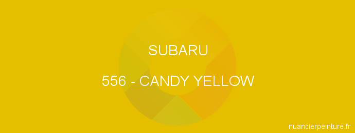 Peinture Subaru 556 Candy Yellow