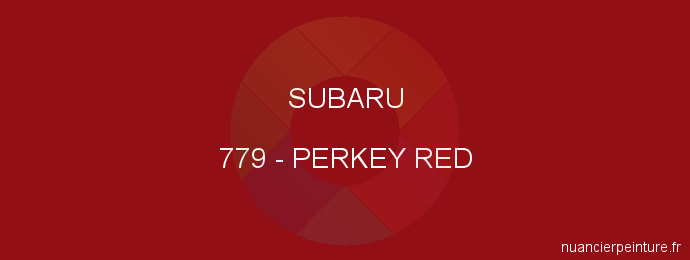 Peinture Subaru 779 Perkey Red