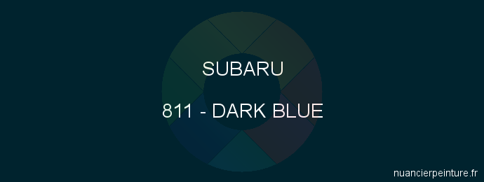 Peinture Subaru 811 Dark Blue