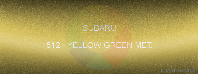 Peinture Subaru 812 Yellow Green Met.