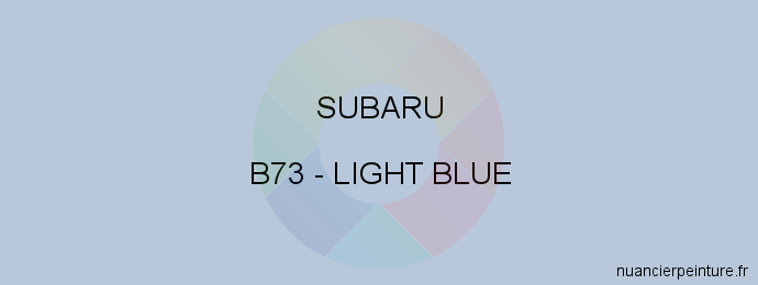 Peinture Subaru B73 Light Blue