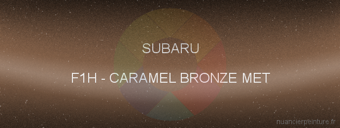 Peinture Subaru F1H Caramel Bronze Met