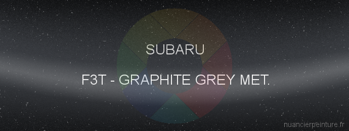 Peinture Subaru F3T Graphite Grey Met.