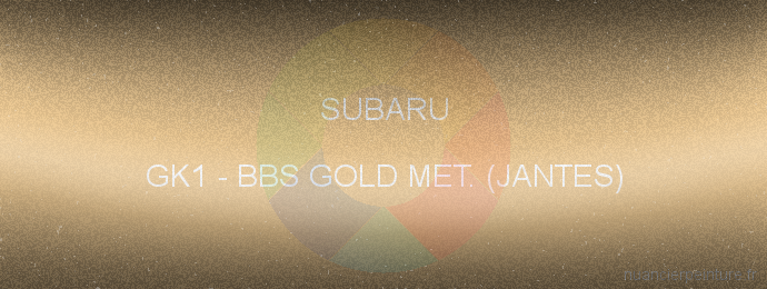 Peinture Subaru GK1 Bbs Gold Met. (jantes)