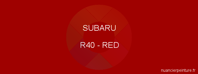 Peinture Subaru R40 Red