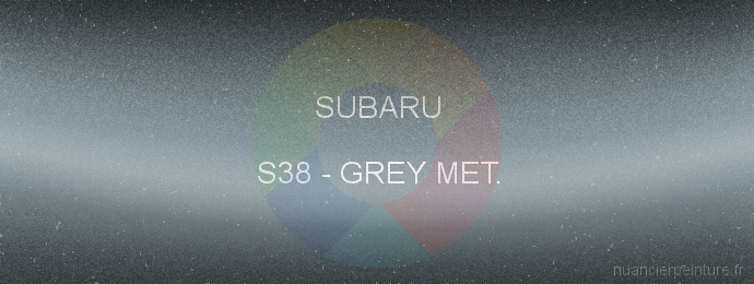 Peinture Subaru S38 Grey Met.