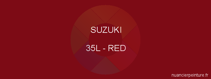 Peinture Suzuki 35L Red