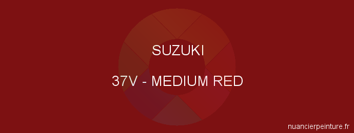 Peinture Suzuki 37V Medium Red