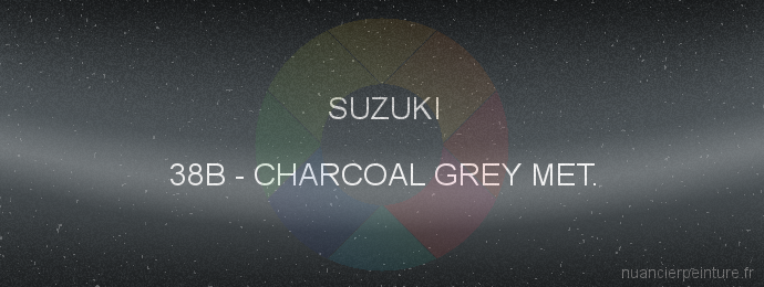 Peinture Suzuki 38B Charcoal Grey Met.