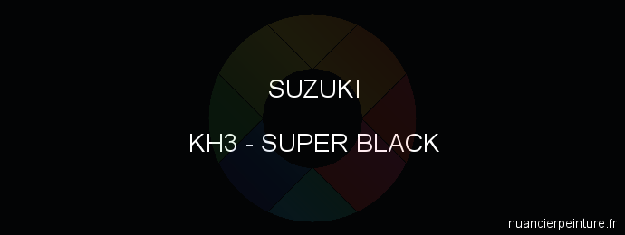 Peinture Suzuki KH3 Super Black