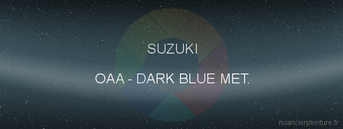 Peinture Suzuki OAA Dark Blue Met.