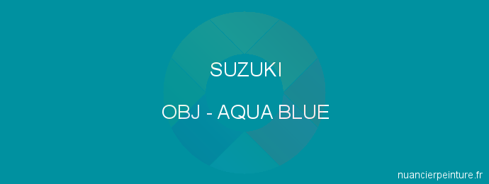 Peinture Suzuki OBJ Aqua Blue