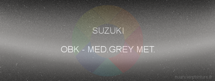 Peinture Suzuki OBK Med.grey Met.