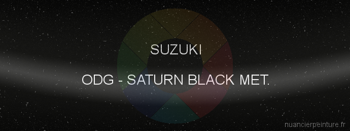 Peinture Suzuki ODG Saturn Black Met.