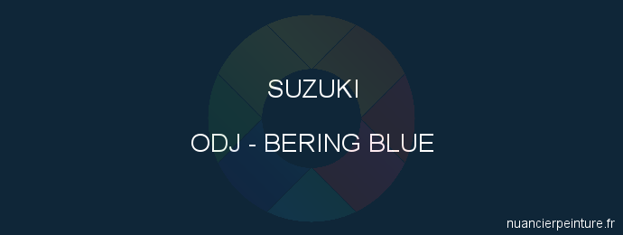 Peinture Suzuki ODJ Bering Blue