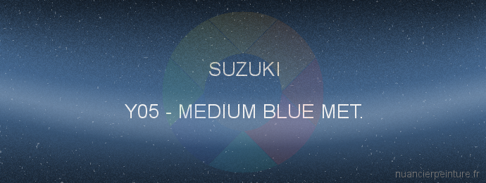 Peinture Suzuki Y05 Medium Blue Met.