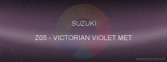 Peinture Suzuki Z05 Victorian Violet Met.