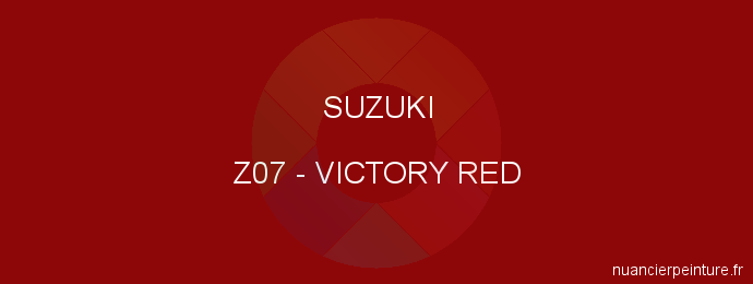 Peinture Suzuki Z07 Victory Red