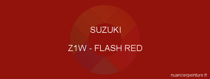 Peinture Suzuki Z1W Flash Red
