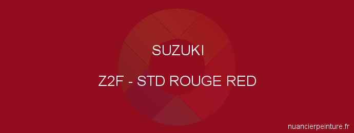 Peinture Suzuki Z2F Std Rouge Red
