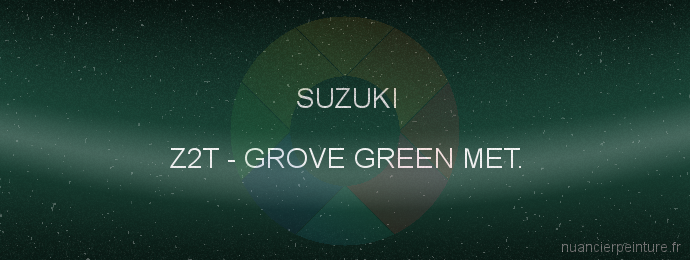 Peinture Suzuki Z2T Grove Green Met.