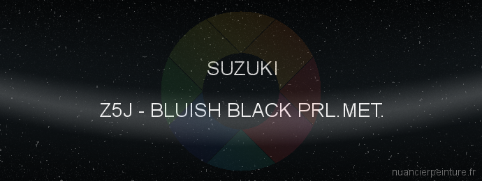 Peinture Suzuki Z5J Bluish Black Prl.met.
