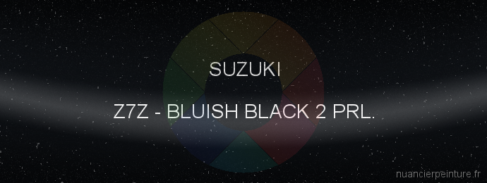 Peinture Suzuki Z7Z Bluish Black 2 Prl.