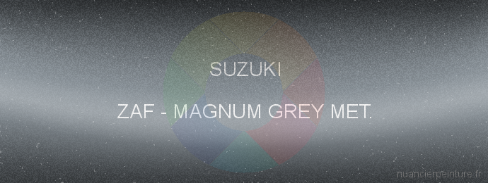 Peinture Suzuki ZAF Magnum Grey Met.
