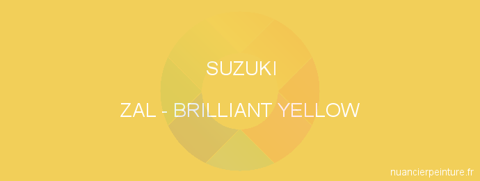 Peinture Suzuki ZAL Brilliant Yellow