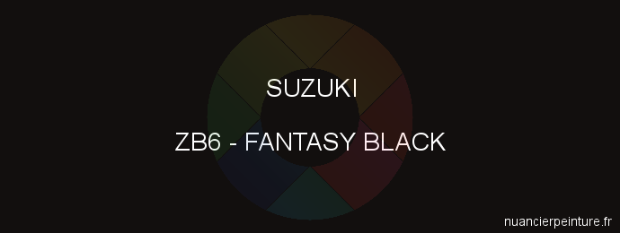 Peinture Suzuki ZB6 Fantasy Black