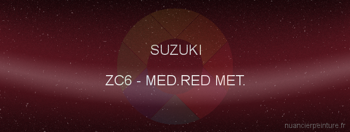 Peinture Suzuki ZC6 Med.red Met.