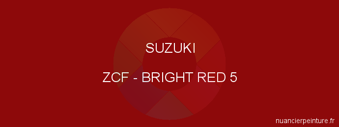 Peinture Suzuki ZCF Bright Red 5