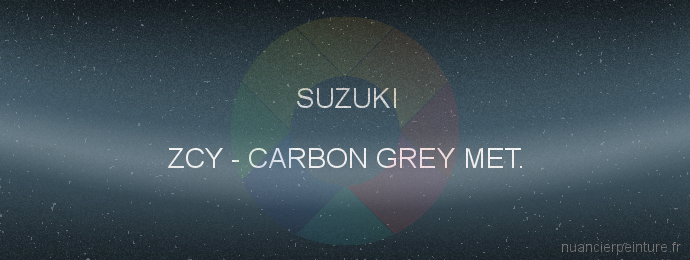 Peinture Suzuki ZCY Carbon Grey Met.