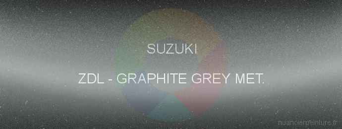 Peinture Suzuki ZDL Graphite Grey Met.