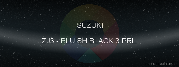 Peinture Suzuki ZJ3 Bluish Black 3 Prl.