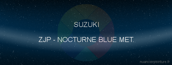 Peinture Suzuki ZJP Nocturne Blue Met.