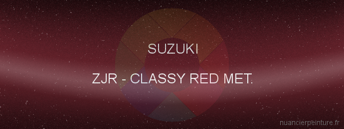 Peinture Suzuki ZJR Classy Red Met.