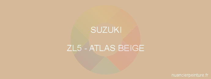 Peinture Suzuki ZL5 Atlas Beige