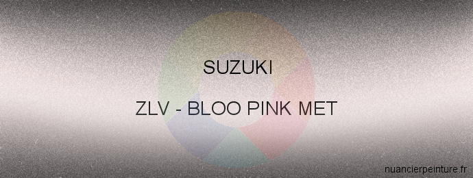 Peinture Suzuki ZLV Bloo Pink Met