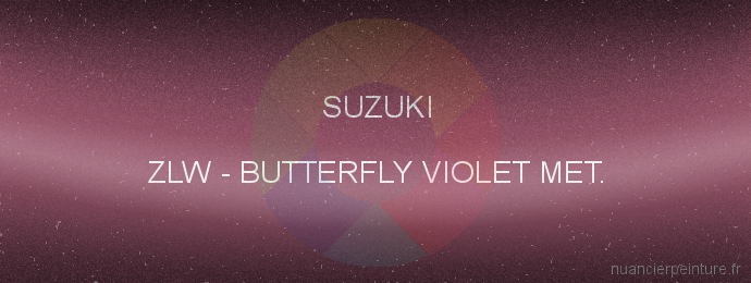 Peinture Suzuki ZLW Butterfly Violet Met.