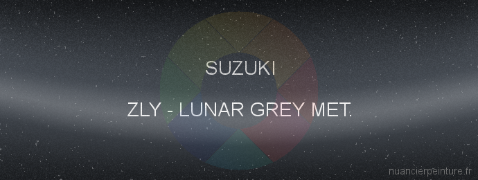 Peinture Suzuki ZLY Lunar Grey Met.