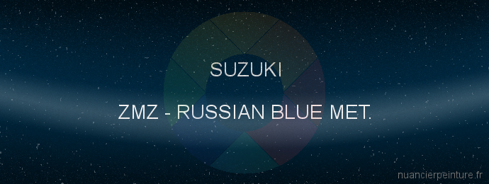 Peinture Suzuki ZMZ Russian Blue Met.