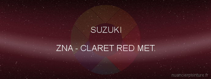 Peinture Suzuki ZNA Claret Red Met.