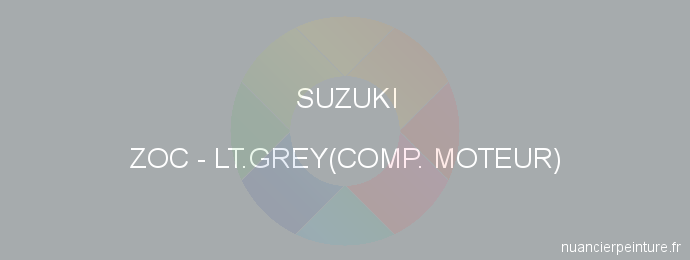 Peinture Suzuki ZOC Lt.grey(comp. Moteur)