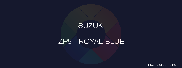 Peinture Suzuki ZP9 Royal Blue