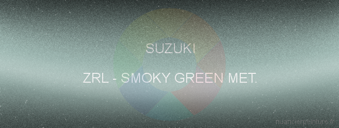 Peinture Suzuki ZRL Smoky Green Met.